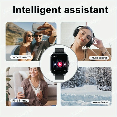 Ceas Smartwatch pentru barbati si femei, PMTX56450-NEGRU - Img 5