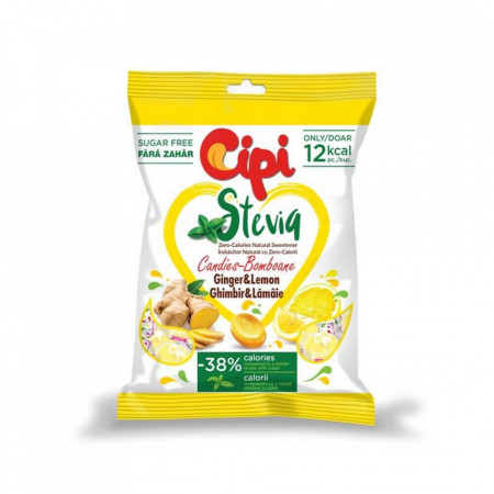 Dropsuri Cipi ghimbir si lamaie, cu stevia 80 g
