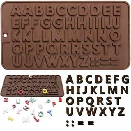Forma din silicon pentru ciocolata, cu litere, PM000195573