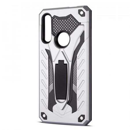 Husa Huawei P40 LITE E | Y7p - Military Defender Antisoc cu Suport Wide - Silver - Img 2