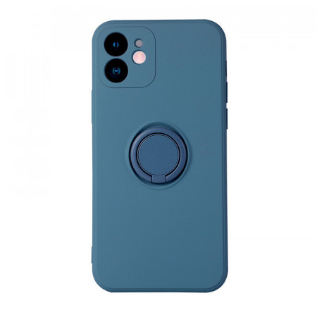 Husa pentru SAMSUNG GALAXY S21 , Vennus Silicone cu inel, albastru - Img 2