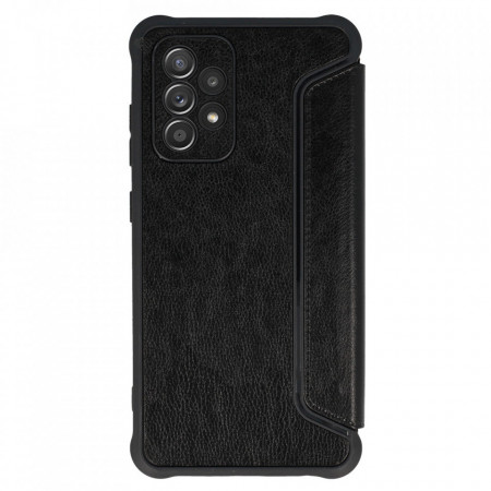 Husa Razor Leather Book pentru Samsung Galaxy A52/A52S black