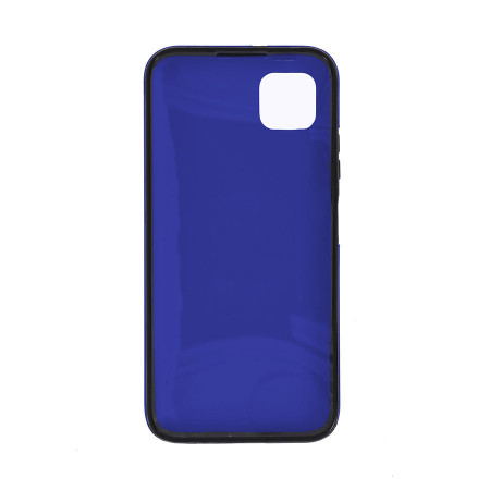 Husa Samsung Galaxy A41 - 360 Fully cu Spate din Policarbonat si Folie din Silicon - Albastru - Img 2