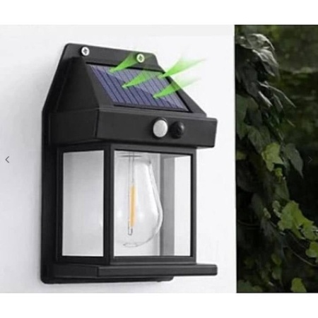 Lampa solara tip felinar 1W Smartix, Acumulator 1800mAh, Senzor 5-8M, Pentru exterior, Suport inclus, Panou solar inclinat, 600 Lumeni, Negru, AD180058 - Img 3