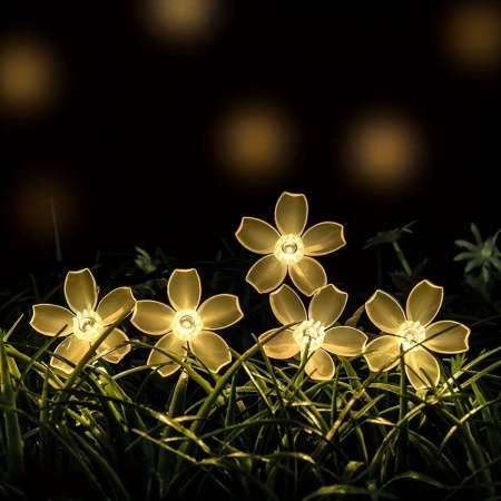 Lumini solare LED model floricele – Decor elegant pentru grădină, terasă și balcon, TMDA70011 - Img 2