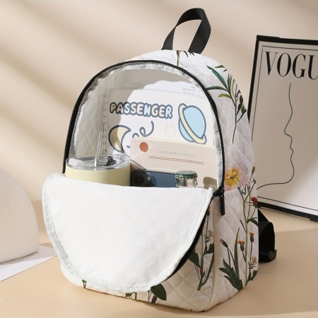 Rucsac damă Flaverina cu model flori – Stil casual și adorabil, TMVJ726028 - Img 2