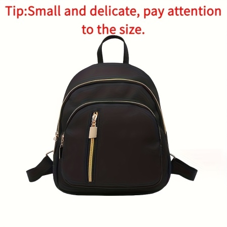 Rucsac Negru Minimalist si Stilat pentru Femei, TMHU1862437 - Img 7