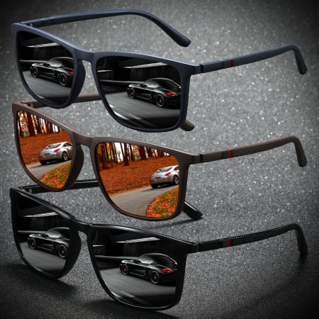 Set 3 Perechi Ochelari de Soare, Unisex, PMWT57447