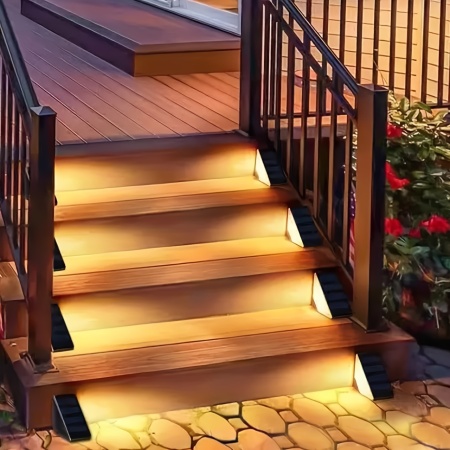 Set 6 lămpi solare LED pentru scări – Iluminat elegant și sigur pentru exterior, TMAF617397 - Img 2