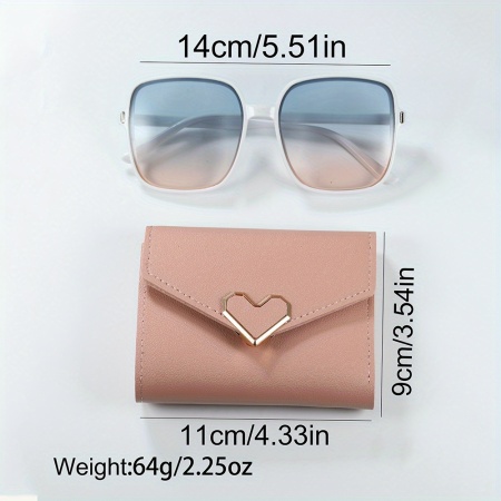 Set cadou elegant pentru femei – Ceas, ochelari de soare și portofel roz, PMKU2017600 - Img 4