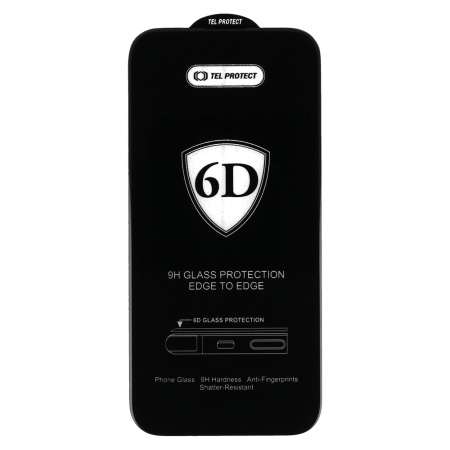 Tel Protect Full Glue 6D Tempered Glass pentru Iphone 16 Pro/ 17, negru, set 10 buc, MGPROB04289 - Img 2