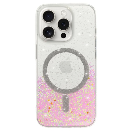 Tel Protect Moonlite Magsafe Case for Iphone 16 Plus pink clear