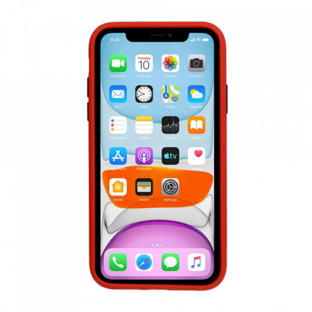 Vennus Color Button Bumper pentru Xiaomi Mi 10T/Mi 10T Pro 5G Rosu - Img 2