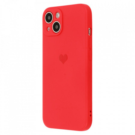 Vennus Silicone Heart Husa pentru Iphone 13 Pro design 1 rosu