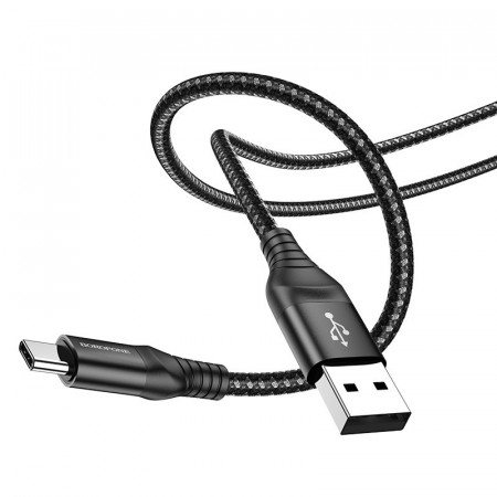 Borofone Cablu BX56 Delightful - USB to Tip C - 3A 1 metre Negru