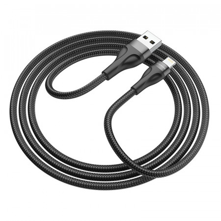 Borofone Cablu BX61 Source - USB to Lightning - 2,4A 1 metre Negru - Img 2