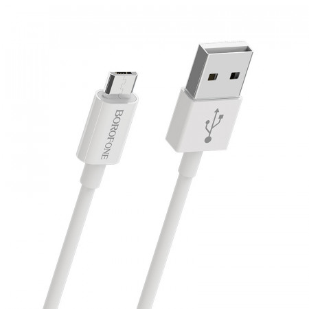 Cablu Borofone BX22 Bloom - USB to Micro USB - 2,4A 1 metru white - Img 3