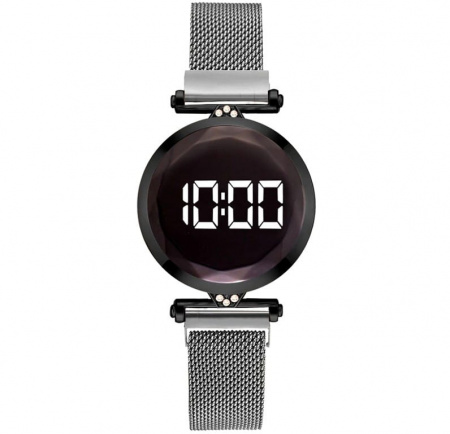 Ceas Dama Fashion Touch Screen Digital, Argintiu, LD093-V1 - Img 3