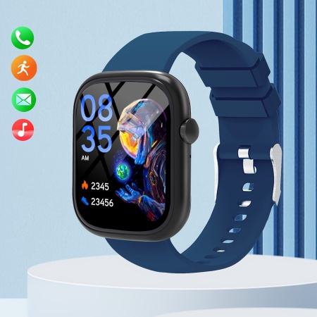 Ceas Smartwatch pentru barbati si femei, PMUW144472-ALBASTRU