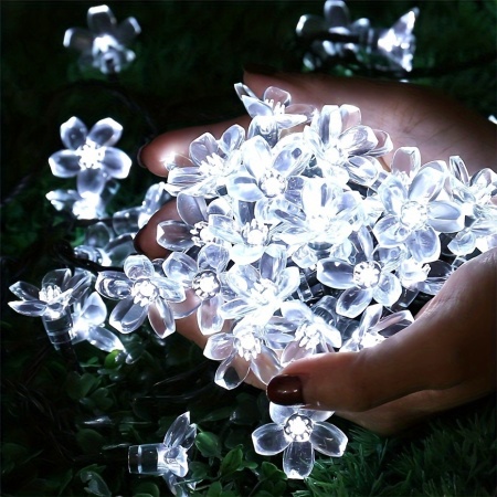 Lumini solare LED model floricele – Decor elegant pentru grădină, terasă și balcon, TMDA70011 - Img 3