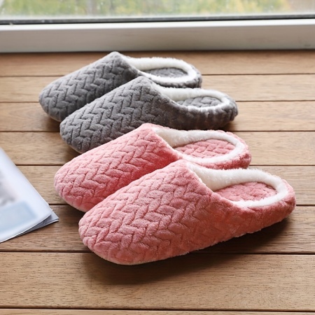 Papuci de casa unisex Călduroși cu Talpă Antiderapantă din Cauciuc, PMCJ26878 - Img 3