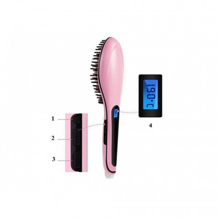 Perie electrica pentru indreptat parul cu display LCD, PM154153 - Img 3