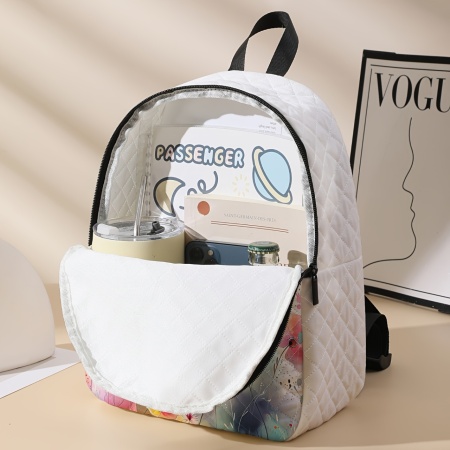 Rucsac damă Florentina cu model flori – Stil casual și adorabil, TMWE727075 - Img 4