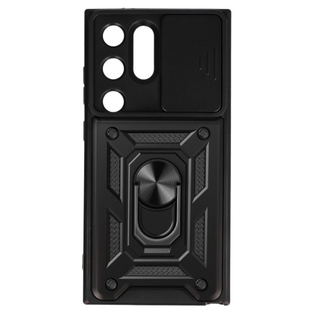 Slide Camera Armor Case for Samsung Galaxy S24 Ultra Black