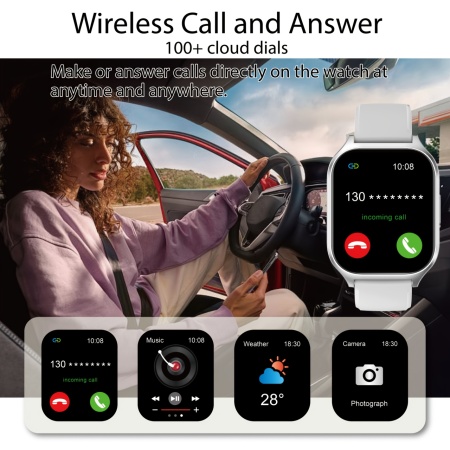 Smartwatch cu Ecran Tactil de 5.3 cm, TMKD2079351 - Img 3