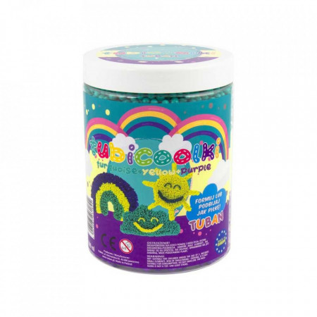 Tubicoolki - bilute de polistiren, 1000ml, 60gr, 3 culori - Curcubeu - TUBAN