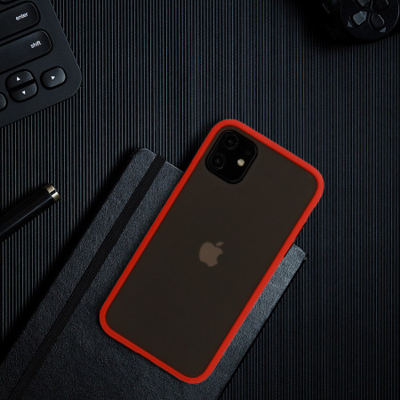Vennus Color Button Bumper pentru Xiaomi Mi 10T/Mi 10T Pro 5G Rosu - Img 3