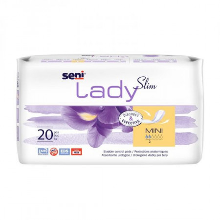 Absorbante pentru incontinenta Seni Lady SLIM mini, 20 buc 2picaturi