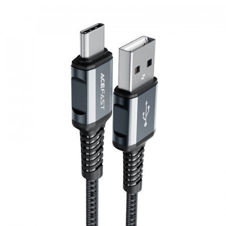 Acefast Cablu C1-04 - USB to Tip C - 3A 1,2 metri dark grey - Img 2
