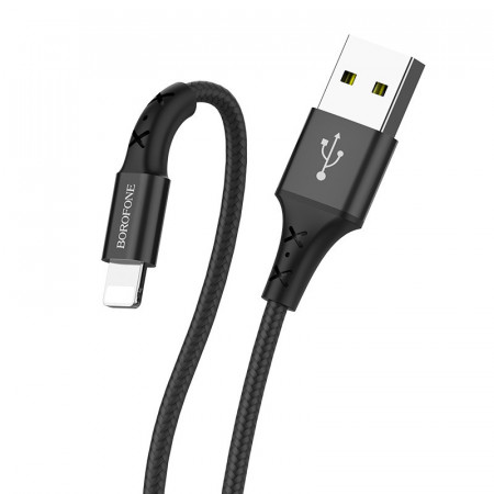 Cablu Borofone BX20 Enjoy - USB to Lightning - 2A 1 metru negru - Img 2