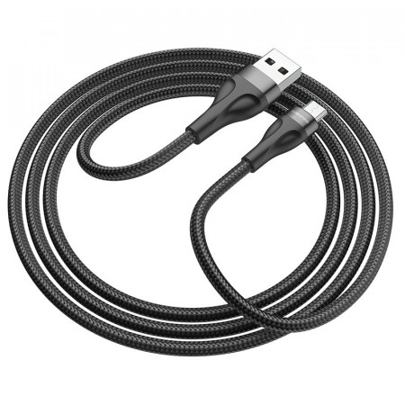 Cablu Borofone BX61 Source - USB to Micro USB - 2,4A 1 metru negru - Img 2
