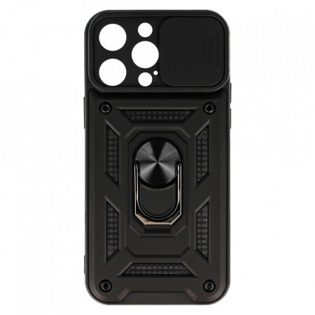 Carcasa Slide Camera Armor pentru Iphone 15 Pro Max Negru