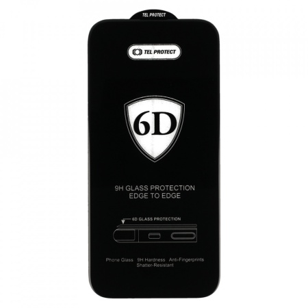 Full Glue 6D Folie Sticla TempeRosu pentru SAMSUNG GALAXY A24 4G/A25 5G Negru
