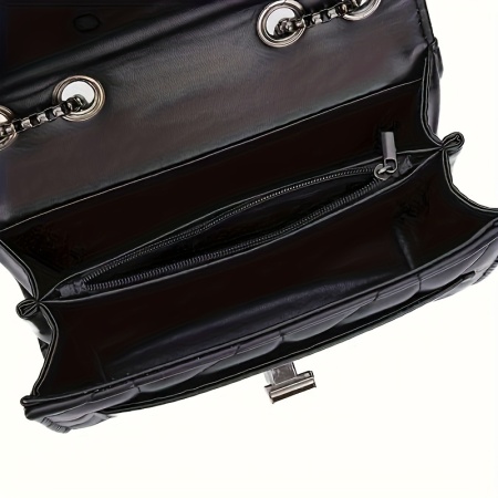 Geantă mini elegantă, cu curea de umăr reglabilă, închidere cu clapetă rotativă, TMMF398582 - Img 4