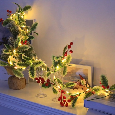 Ghirlanda Festiva de Craciun, 1.7 metri, 30 LED, TMTH312228 - Img 5