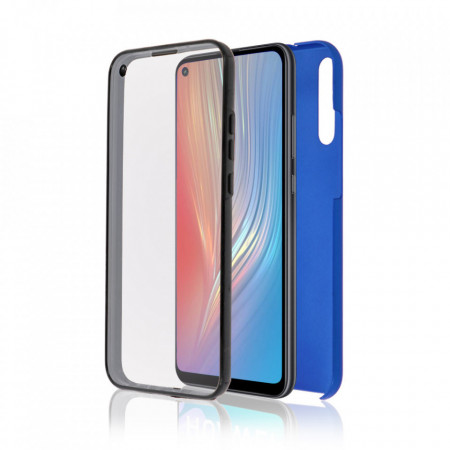 Husa Samsung Galaxy A10 - 360 Fully cu Spate din Policarbonat si Folie din Silicon - Albastru - Img 3