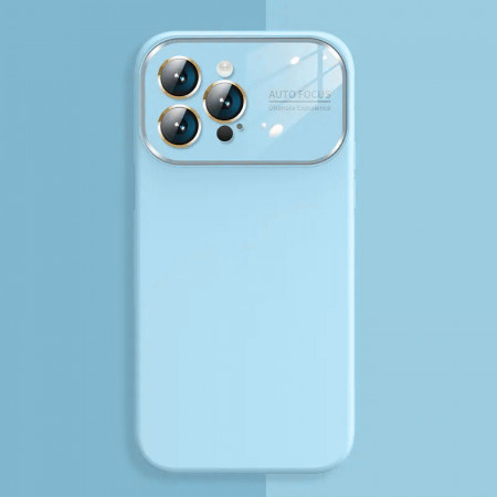 Husa Soft Silicone Lens pentru Iphone 15 Plus light blue - Img 2