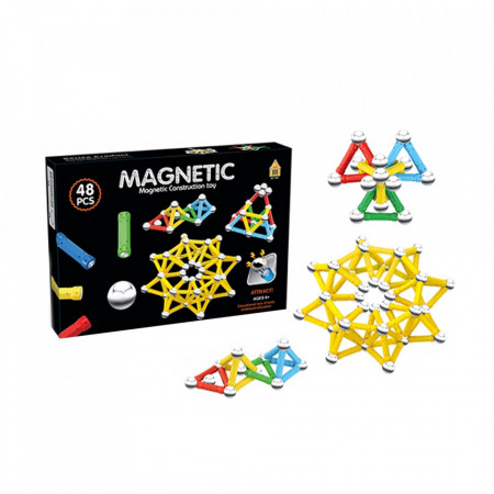 Joc constructii magnetic, 48 piese