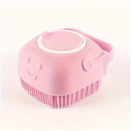 Perie din silicon, cu dozator de sampon, pentru animalele de companie, PMHM98692 - Img 7