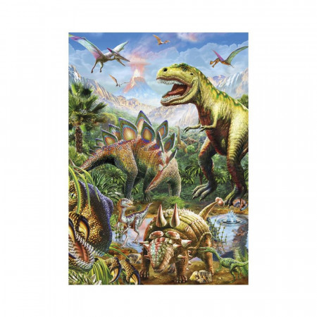 Puzzle neon Dinozauri, 100 piese - DINO TOYS - Img 4
