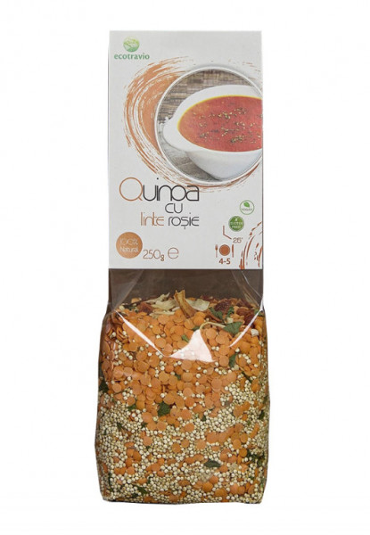 Quinoa cu linte rosie 250g