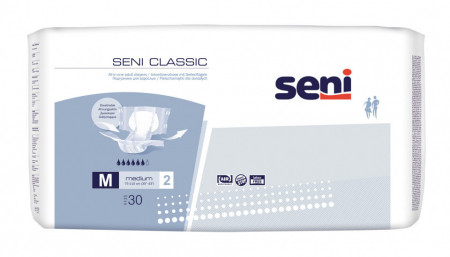 Scutece pentru adulti SENI CLASIC AIR MEDIUM, 30 BUC