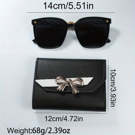Set cadou elegant pentru femei – Ceas, ochelari de soare și portofel negru, PMHH2018157 - Img 6