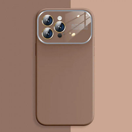 Soft Silicone Lens Case for Iphone 14 Pro brown - Img 2