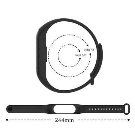 Wristband for Xiaomi Mi Band 5/6/7 orange - Img 2