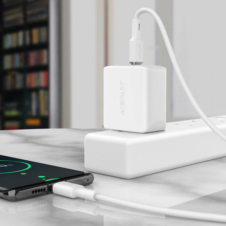 Acefast Cablu C2-03 - Tip C to Tip C - PD 60W 3A 1,2 metri green - Img 2